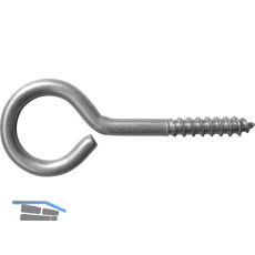 Ringschraube mit Holzgewinde 4.4x40 Edelstahl A2