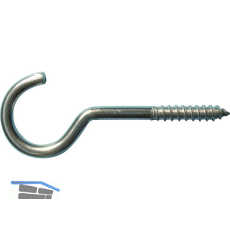 W�scheleinenhaken mit Holzgewinde 6.0x100 Edelstahl A2