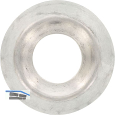 Rosette gestanzt M 4 Edelstahl A2