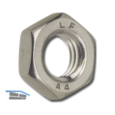 DIN439-2 M10 Edelstahl A2 flache Sechskantmutter