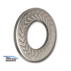 SKS M12 Edelstahl A4 Sperrkantscheibe f�r normale und kleine Kopfauflagen