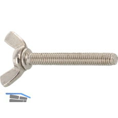 ~DIN316 M10x 20 Edelstahl A2 Fl�gelschraube amerikanische Form