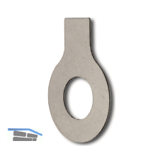 DIN93 8,4 verzinkt-blau Sicherungsblech mit Lappen