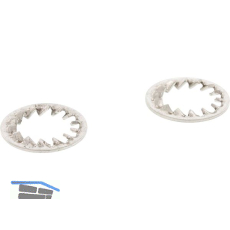 DIN6798J M 3 Edelstahl A2 F�cherscheibe innengezahnt