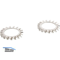 DIN6798 M 5 Edelstahl A4 F�cherscheibe aussengezahnt