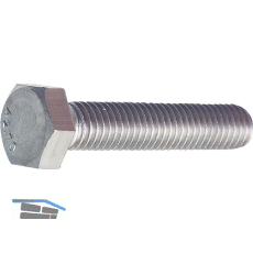 DIN933 M10x 35 Edelstahl A4-70 Sechskantschraube ohne Schaft