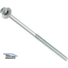 Fassadenbauschraube stumpf 6.3x150 verzinkt mit Neoprendichtscheibe � 16 mm