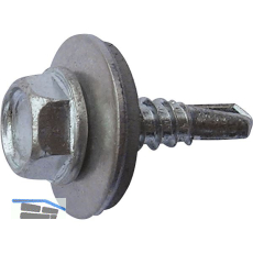 DIN7504K 4.8x 16 verzinkt Sechskantbohrschraube mit Scheibe � 16 mm