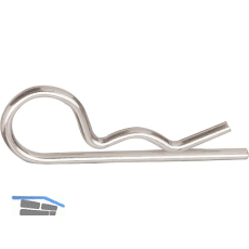 Federstecker einfach 4x 60 Edelstahl A2 ~DIN11024