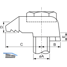 BEAM CLAMP BA3G10 Stahltr�gerklemme M10 Sphaeroguss feuerverzinkt mit Zulassung