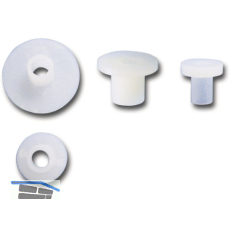 Isolierh�lse M 4x9.5 Polyamid natur f�r Beschl�gemontage auf Glas