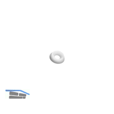 Rosette 90� M 5 Polyamid natur f�r Senkschrauben