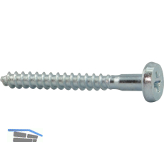 Flachkopfschraube 5,5 x 50 PZ3 verzinkt-blau
