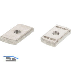 Schienenmutter Typ 41/41 M 8 - Edelstahl A2