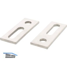 Adapterblech 80x30x5 11/11 - Edelstahl A2