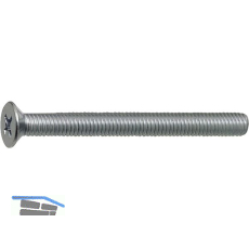 ~ISO7046-1 4.8 M 6x 35 Pozidriv Kreuzschlitz verzinkt Senkschraube (DIN965A)