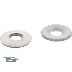 Dichtscheibe gew�lbt 10.5x25 Edelstahl A2/ EPDM