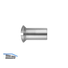 H�lsenmutter Linsensenkkopf M 5x 15 Stahl vernickelt mit Schlitz