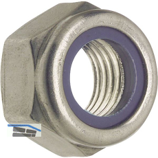 DIN985 M24 Edelstahl A2 Sicherungsmutter niedrige Form mit Polyamideinlage