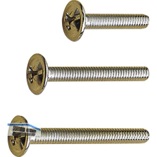 Griffschrauben M 4 X40 mm, Kombi-Schlitz, Stahl verzinkt