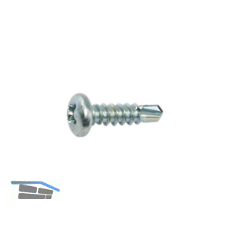 SFS-SN2/ 8 Fensterbohrschraube Halbrundkopf 3.5x13 PH 2 verzinkt-blau