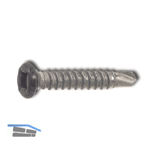 SFS-SR2 Armierungsschraube 4.2x25 PH 2 verzinkt Kopf nach RAL9011 schwarz besch.