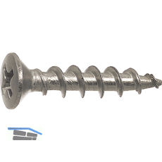 SFS-SPT/19 Beschlagschraube 4.3x25 PH 2 Edelstahl A2 f�r Kunststoffprofile