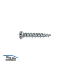 SOLIDO Fensterbauschraube 4.0x 30 PH2 Stahl verzinkt blau