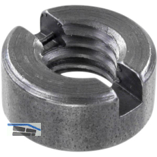 DIN546 Schlitzmutter M16 Stahl blank