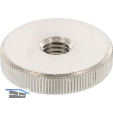 DIN467 M 4 Edelstahl A1 1.4305 R�ndelmutter flache Form