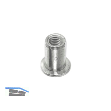 Blindnietmutter Flachkopf Rundschaft offen M 5 UT/FEF3 Stahl verzinkt