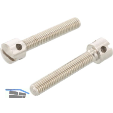 DIN404 M 5x 10 Edelstahl A1 Kreuzlochschraube mit Schlitz