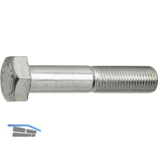 DIN960 10.9 M14x1.5x 55 verzinkt 6kt-Feingewindeschrauben mit Schaft