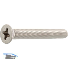 ~ISO7046-2 M 4x 16 Phillips Kreuzschlitz Edelstahl A4 Senkschraube (DIN965A)