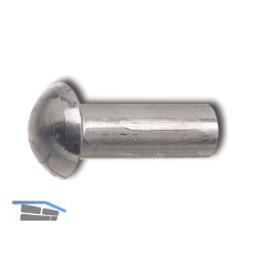 Hammerkopfniete / Halbrundniete DIN660 4x 16 Aluminium blank