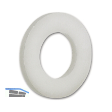 Sonderscheibe 8.4x16x0.5 PA 6.6 Polyamid wei�