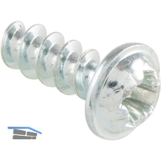 PLASFAST�-Schraube Flanschkopf 3.5x 10 PZ1 Stahl verzinkt-blau