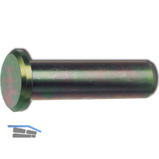 DIN1434A 10x 30 H11 blank Bolzen mit kleinem Kopf ohne Splintloch