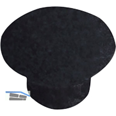 Abdeckstopfen f�r Bohrloch � 7mm Polyethylen schwarz