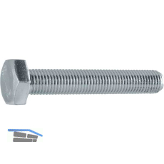 DIN961 8.8 M12x1.5 x 40 verzinkt 6kt-Feingewindeschrauben ohne Schaft