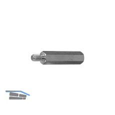 Distanzhalter M 3x10 Innen-/Aussengewinde verzinkt-blau