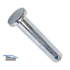 DIN1444 B12H11x60 Bolzen mit Kopf und Splintloch verzinkt