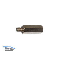 Distanzhalter M 3x40 Innen-/Aussengewinde Messing vernickelt