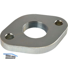 DIN2558 1 1/2" Gewindeflansch glatt, oval, galv. verzinkt