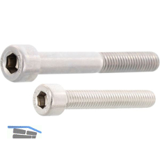ISO4762 M 8x 60 Edelstahl A4-70 Zylinderschraube mit Innensechskant (DIN912)