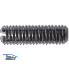 ISO4766 M10x 10 Edelstahl 1.4305 Gewindestift m. Schlitz u. Kegelkuppe (DIN551)