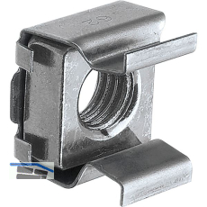 K�figmutter M 4 R095-27 K�fig: Edelstahl 1.4310, Mutter: Stahl verzinkt
