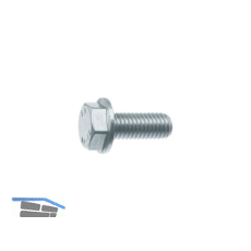 Sechskant-Flanschschraube KL100 M 6 x 25 verzinkt / Ripp-Schraube