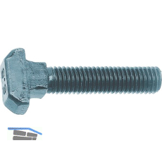 DIN186A 4.6 M 8x 30 blank Hammerschraube mit Vierkant