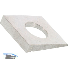 DIN435 M16 Edelstahl A2 Scheibe f�r I-Tr�ger Neigung 14 %